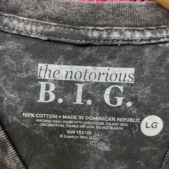 Biggie Smalls The What Ready to Die Album Art Hip Hop Tee Large - Picture 3 of 3